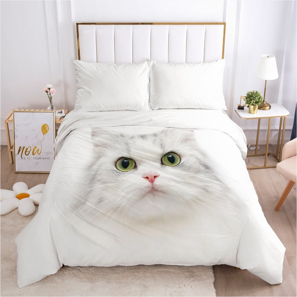 Quilt cover, bedding, dog, cat