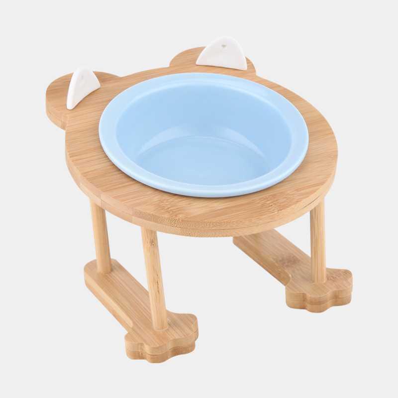 Inclined ceramic cat food cat food bowl