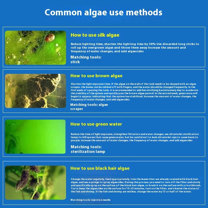 Fish Tank Algaecide Fish Pond Anti-algae Agent