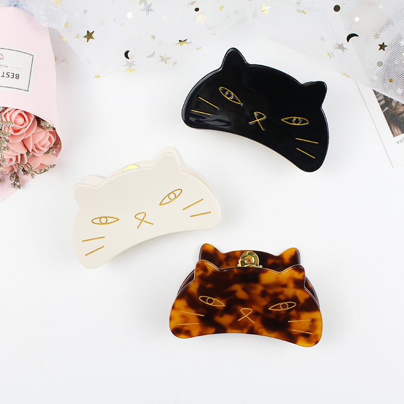 Japanese hair accessories cute cat hairpin