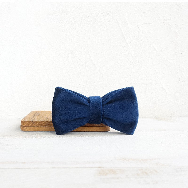 Dog collar double-layer bow tie accessories