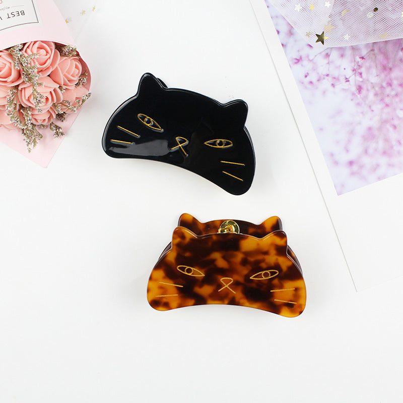 Japanese hair accessories cute cat hairpin