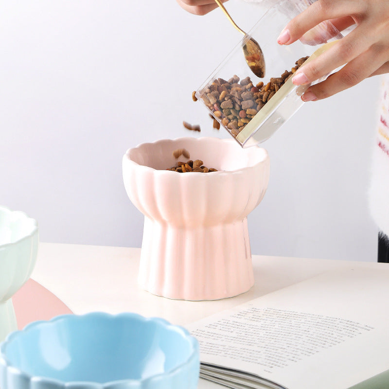 Ceramic cat food bowl