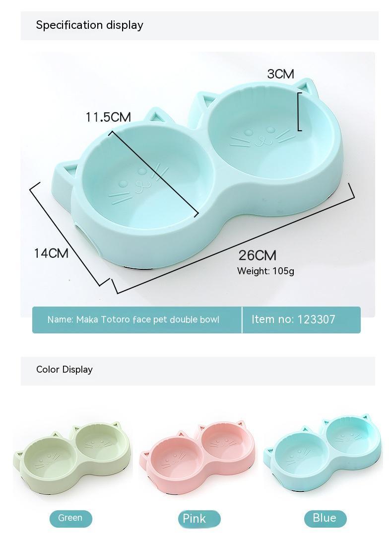 Macarons Plastic Food Bowl Cat