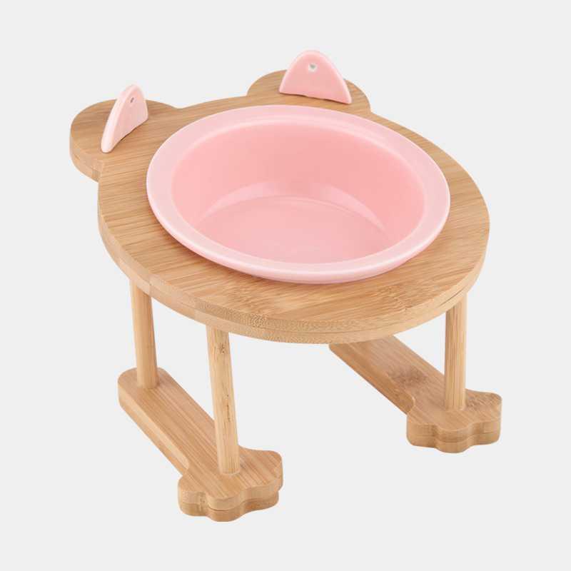 Inclined ceramic cat food cat food bowl