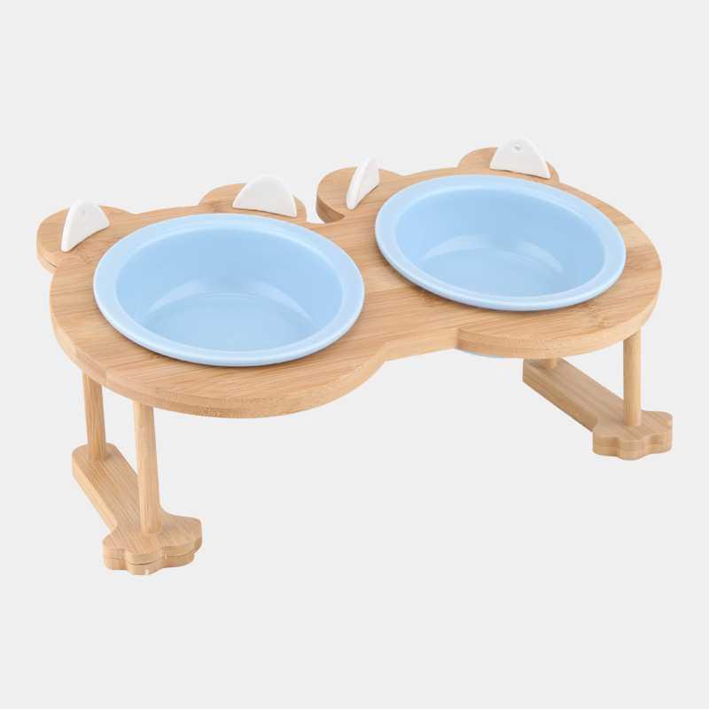 Inclined ceramic cat food cat food bowl