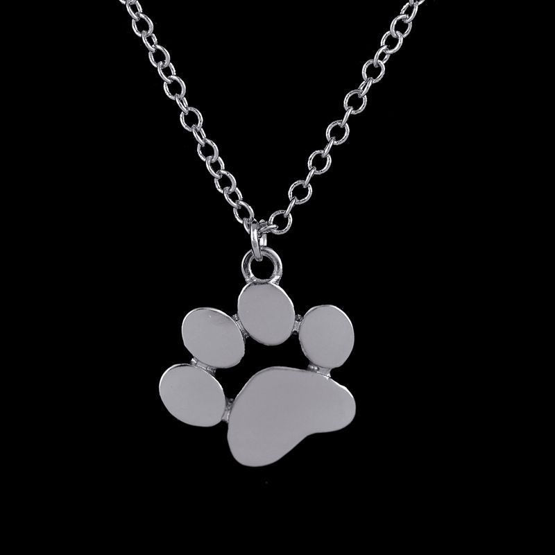 Love Dog Paw Pendant Necklace Women's Fashion Accessories