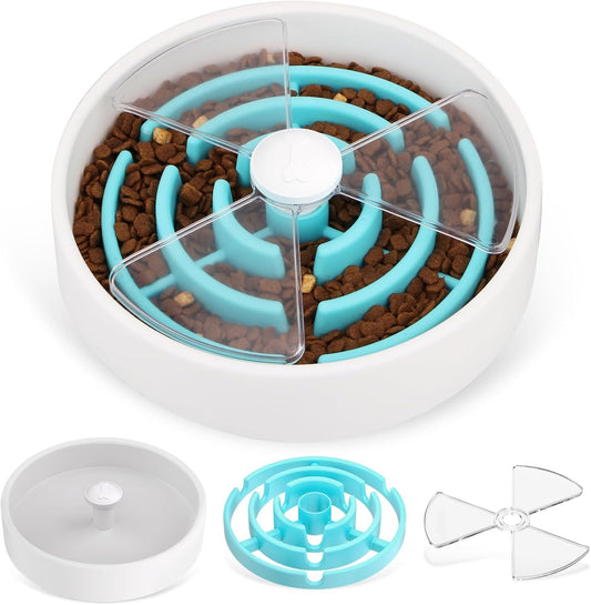 Slow Feeder Dog Bowls Maze Dog Food Puzzle Feeder For Dry Food Wet Food Raw Food Non Slip Interactive Dog Feeder For