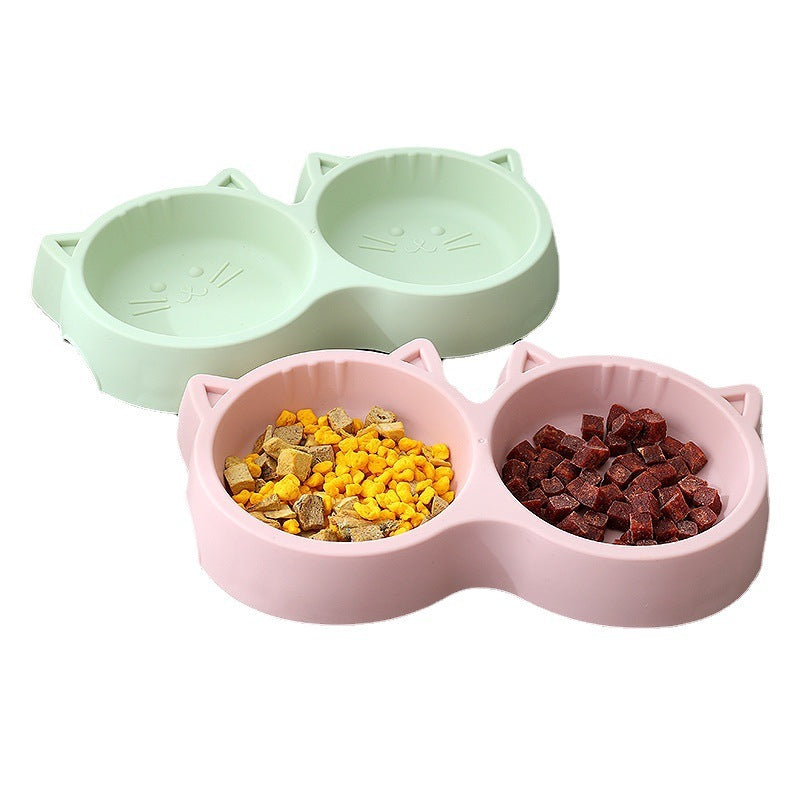 Macarons Plastic Food Bowl Cat