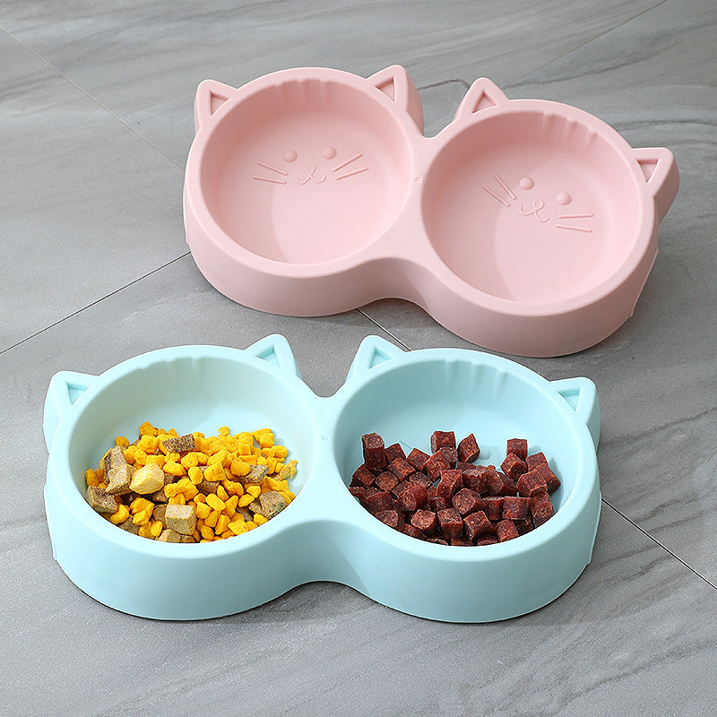 Macarons Plastic Food Bowl Cat