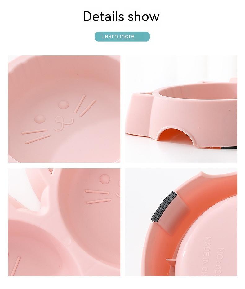 Macarons Plastic Food Bowl Cat