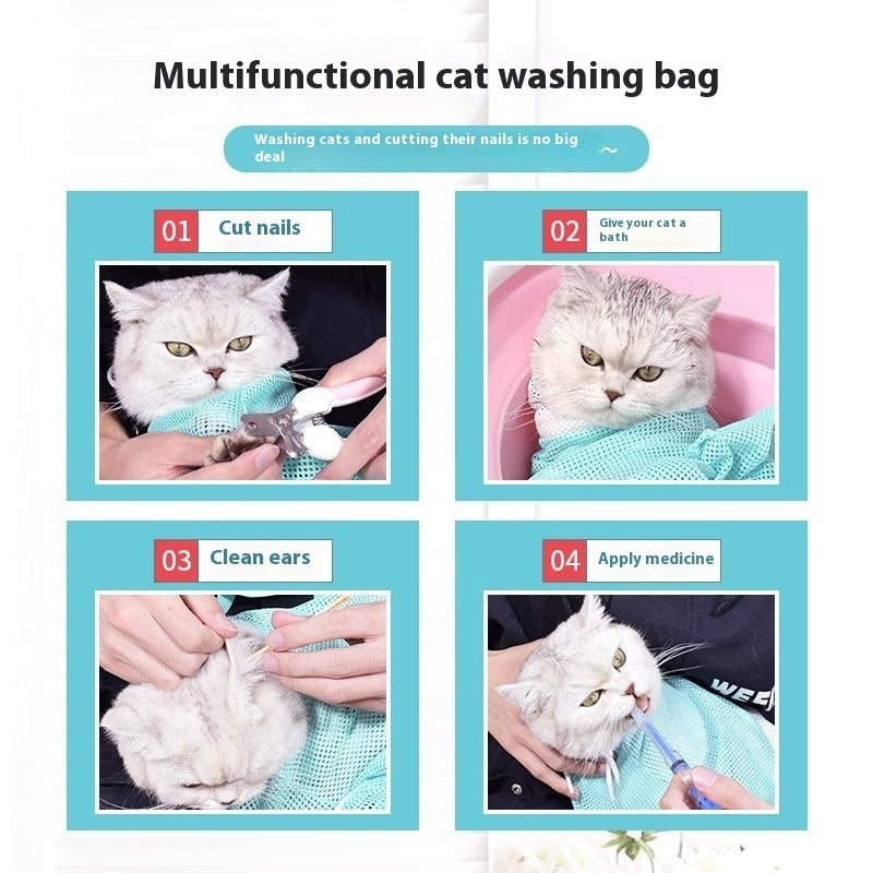 Cat Grooming Bag Cat Miracle Baby Sponge Pets Scissors Nails Pet Products