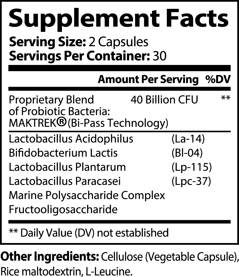 PEEQ FloraGuard DRX Patented Delay Release Probiotic with Prebiotics